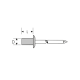 Nit zrywalny szczelny Gesipa CAP standard Stal nierdzewna A2 4 x 8,0- 1000 szt. Gesipa kod: 1433454 - 4